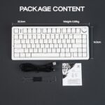 EPOMAKER Aula F75-Wired 75% Gaming Keyboard with Knob, Shine By A... - Image 6