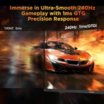 KOORUI 25 Inch Curved Gaming Monitor 240Hz FHD 1080P Pc Monitor,... - Image 3