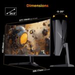 KOORUI 25 Inch Curved Gaming Monitor 240Hz FHD 1080P Pc Monitor,... - Image 6