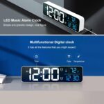 Digital Clock, Clock for Bed room, Clocks for Residing Room Decor, Desk T... - Image 3