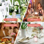 BEAHOT 22 Pack Pink Flower Vase in Bulk,Mini Classic Glass Bud Vases f... - Image 6