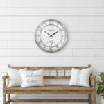 Presentime & Co 13" Farmhouse Outside Wall Clock w/Outside Thermometer... - Image 4