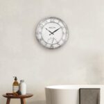 Presentime & Co 13" Farmhouse Outside Wall Clock w/Outside Thermometer... - Image 5