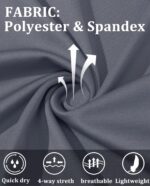 EKLENTSON Males's UPF 80+ Solar Safety Shirts Lengthy Sleeve Rash Gurad Q... - Image 6