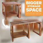 Adjustable Size 29 Inches Bathe Stool Bench Chair Waterproof with S... - Image 3