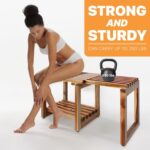 Adjustable Size 29 Inches Bathe Stool Bench Chair Waterproof with S... - Image 6