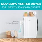 BLACK+DECKER 1.5 Cu. Ft. Compact Dryer, 5.5 lb. Capability, 850W 120V Ve... - Image 3