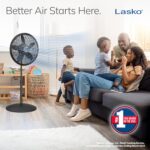 Lasko Pedestal Fan, Oscillating Fan for Bed room with Adjustable Peak... - Image 3
