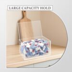 Bigfety Dishwasher Pod Holder Acrylic with Hinged Lid, Fashionable Model Di... - Image 4