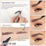 UCANBE Forehead-Fection Angled Brush Eyebrow Pen, Liquid Microblading Eyeb... - Image 5