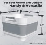 Wash Basin for Child Bottles, Foldable, Versatile Wash Tub for Kitchen,... - Image 3