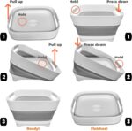 Wash Basin for Child Bottles, Foldable, Versatile Wash Tub for Kitchen,... - Image 4