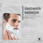Mavoro Shaving Mirror for Bathe - 3M Adhesive Bathe Mirror. 7x9in Ac... - Image 3