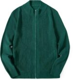 COOFANDY Mens Zip Up Cardigan Sweater Slim Match Informal Full Zip Sweater... - Image 7