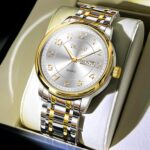 Stainless Metal Mens Watches with Day Date Quartz Analog Giant Face Cl... - Image 3