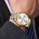 Stainless Metal Mens Watches with Day Date Quartz Analog Giant Face Cl... - Image 4