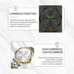 Stainless Metal Mens Watches with Day Date Quartz Analog Giant Face Cl... - Image 7