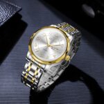 Stainless Metal Mens Watches with Day Date Quartz Analog Giant Face Cl... - Image 8