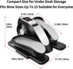 Underneath Desk Elliptical Train Machine with Distant Management & 12 Speeds... - Image 5