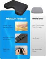 Rowing Machine Seat Cushion, MERACH Rower Seat Cushion, 2 Strap Fixati... - Image 4