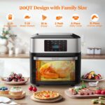 Air Fryer Oven Giant 20 QT, 10-in-1 Toaster Oven Air Fryer Combo with ... - Image 4