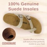 CUSHIONAIRE Ladies's Luna Cork Footbed Sandal With +Consolation - Image 4