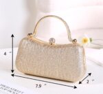 Covelin Night Bag Glowing Frosted Purses for Girls Girl Shiny Half... - Image 3