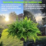 QIANYUN Faux Fern Out of doors Synthetic Vegetation-2-Pack Synthetic Out of doors ... - Image 3