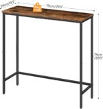HOOBRO Slender Console Desk, 29.5" Small Entryway Desk, Skinny Couch Tab... - Image 4