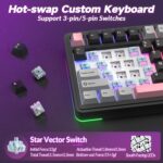 AULA S75 PRO Wi-fi Mechanical Keyboard with Display&Knob, 75% Scorching Sw... - Image 7