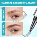 Eyebrow Pencil with 4 Tip Microblade for Pure Eyebrow Make-up Eyebro... - Image 3