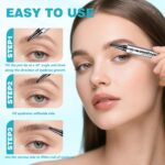 Eyebrow Pencil with 4 Tip Microblade for Pure Eyebrow Make-up Eyebro... - Image 4