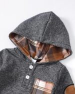 Renotemy New child Child Boy Garments Toddler Boy Outfits Child Hoodie Rompe... - Image 4