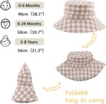 Bamery Child Toddler Ladies Bucket Hat New child Solar Hats for Boys Basic... - Image 7