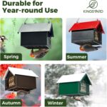 Kingsyard Double Upside Down Suet Feeder with Weatherproof Roof, All M... - Image 7