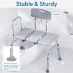 Tub Switch Bench for Bathtub, 400 lbs Heavy Obligation Bathe Chair with B... - Image 4
