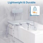 Tub Switch Bench for Bathtub, 400 lbs Heavy Obligation Bathe Chair with B... - Image 5