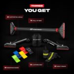 Pull Up Bar for doorway With Resistance Bands, No Screw Set up, ... - Image 6