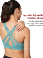 Yvette Sports activities Bra Excessive Impression Adjustable Criss Cross Again, Full Suppor... - Image 4