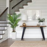 Synthetic Palm Tree 5FT - Pretend Tree with White Tall Planter - Fake Tr... - Image 4