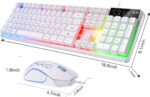 Gaming Keyboard and Mouse Combo, K1 RGB LED Backlit Keyboard with 104 ... - Image 4