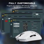 R5Ultra 8K Carbon Fiber Wi-fi Gaming Mouse with 42,000 DPI -PAW3950... - Image 6