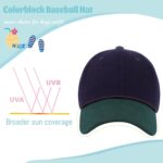 Child Baesball Hat Toddler Baseball Cap Colorblock Cotton Lady Boy Solar ... - Image 3
