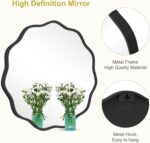 WallBeyond Spherical Wavy Mirror for Wall Ornamental 24 inch, Trendy Spherical... - Image 6