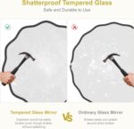 WallBeyond Spherical Wavy Mirror for Wall Ornamental 24 inch, Trendy Spherical... - Image 8