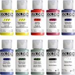 Fluid Acrylics by GOLDEN, Fluid Mixing Set, 10 Colour, 1 fl. oz. Bottle... - Image 3