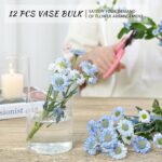 12Pcs Glass Cylinder Vase for Centerpieces 5 Inch Clear Flower Vases B... - Image 7