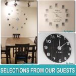 VANGOLD Frameless DIY Wall Clock 3D Mirror Wall Clock Massive Mute Wall ... - Image 4