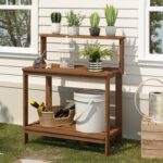 Furinno FG17478 Tioman Outside Patio Furnishings Hardwood Potting Bench,... - Image 3