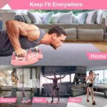 LALAHIGH Moveable Residence Health club System for Males and Girls:Push Up Board, Pil... - Image 5